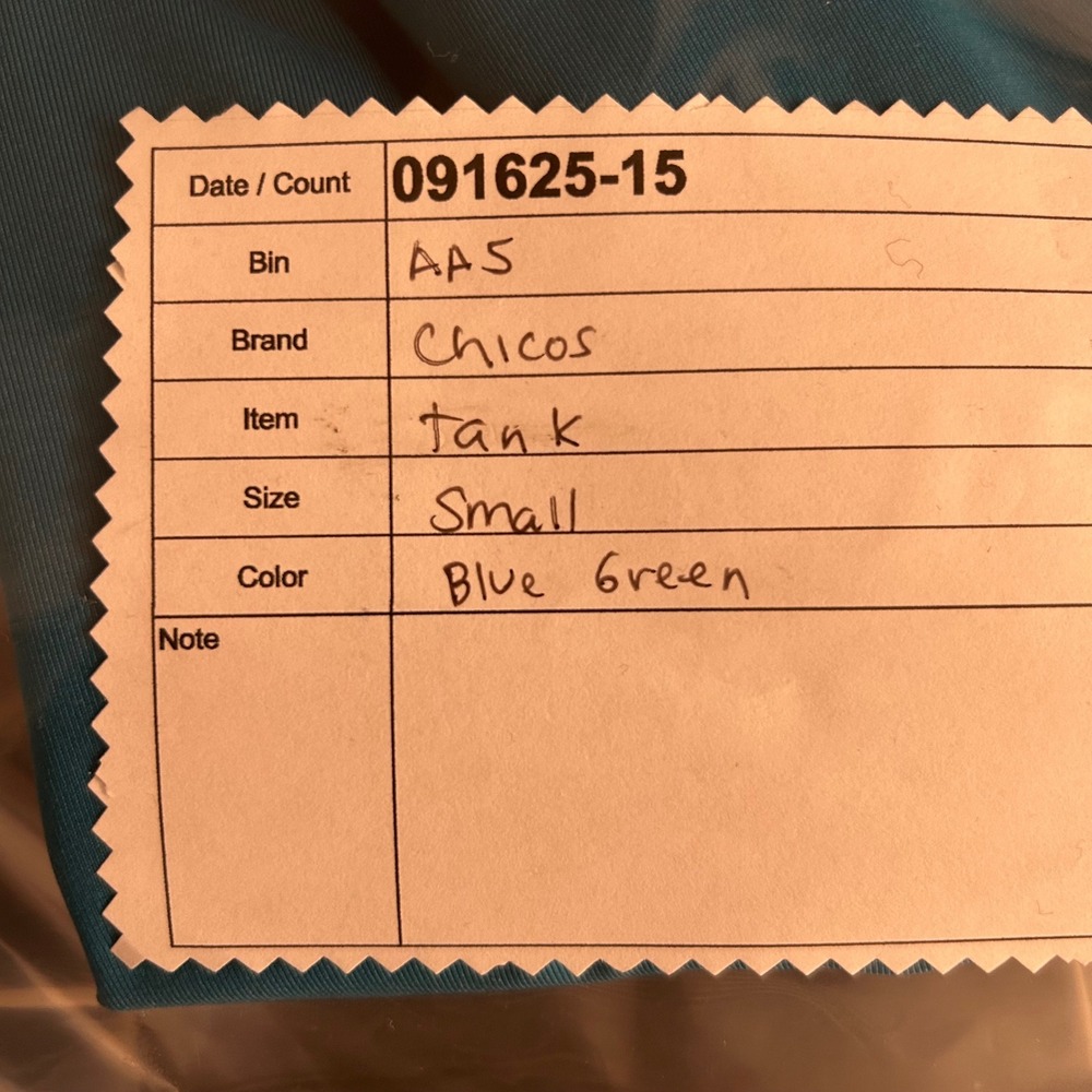 Chicos Tank Top Blue Small Or 0 - Picture 13 of 13